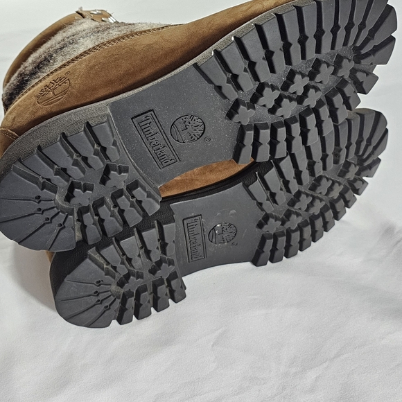 Timberland x Woolrich Leather Boots Womens 9.5 lumberjack plaid - Picture 8 of 16